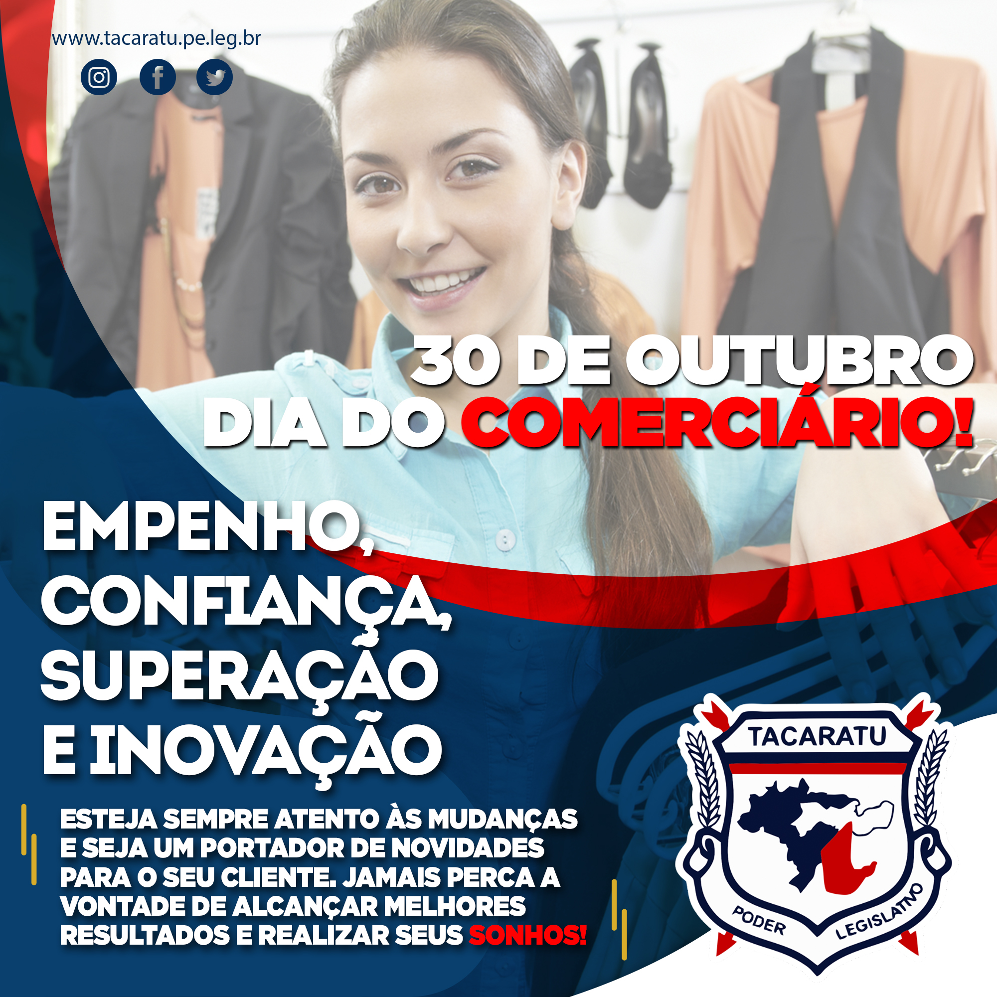 30 DE OUTUBRO - DIA DO COMERCIÁRIO!