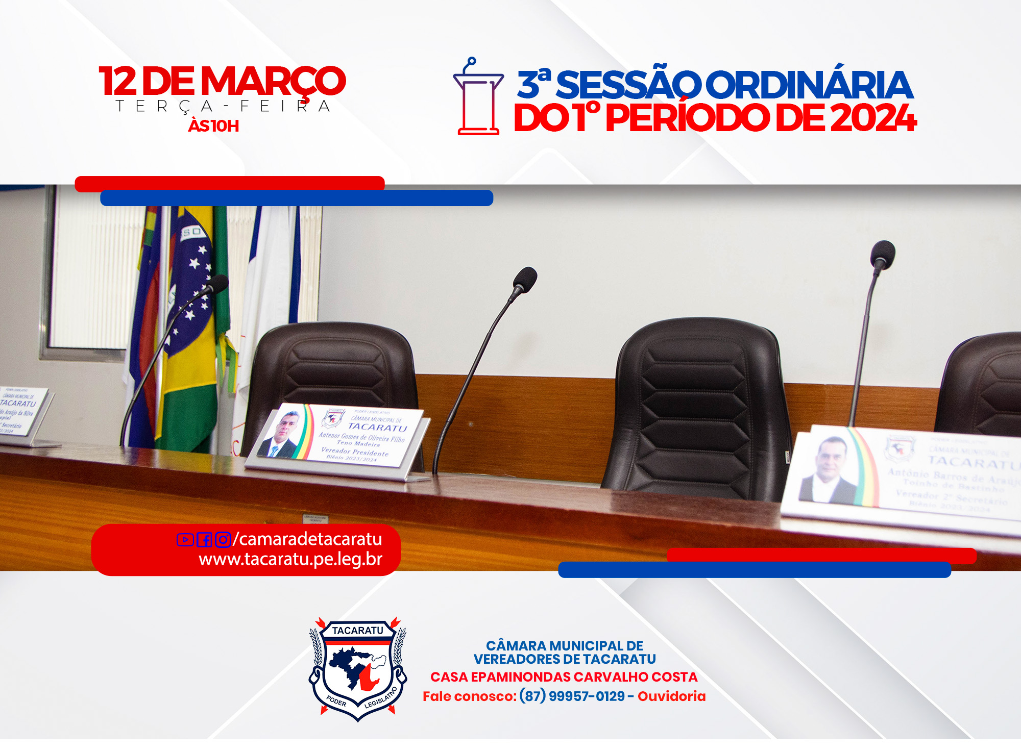 3ª Sessão Ordinária do 1º Periodo do Poder Legislativo de 2024