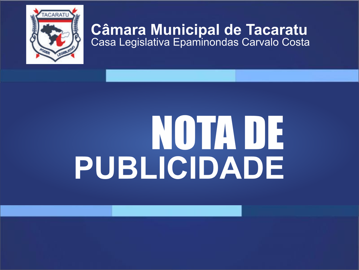 NOTA DE PUBLICIDADE